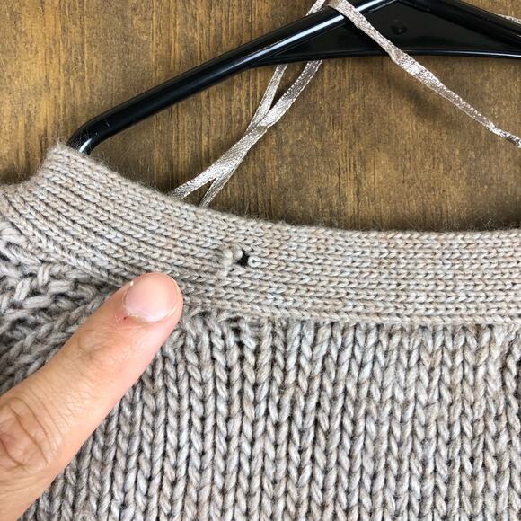 If It Were Me Anthropologie Women Sweater Brown Button Cardigan Wool Blend M - Picture 12 of 14